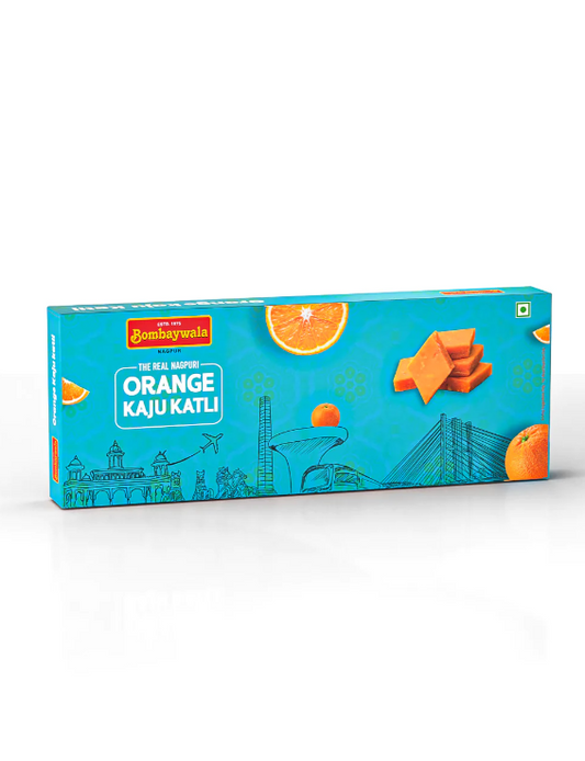 Orange Kaju Katli (100g)